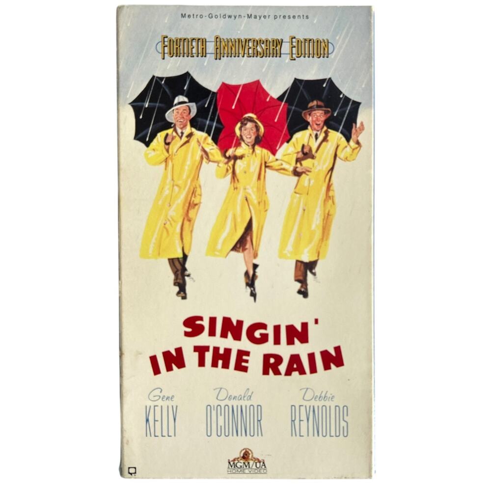 Singin’ in the Rain VHS 40th Anniversary Edition MGM Gene Kelly Vintage Musical